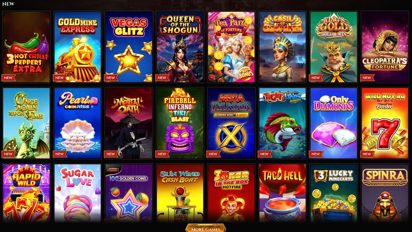 Cazeus online casino spelaanbod